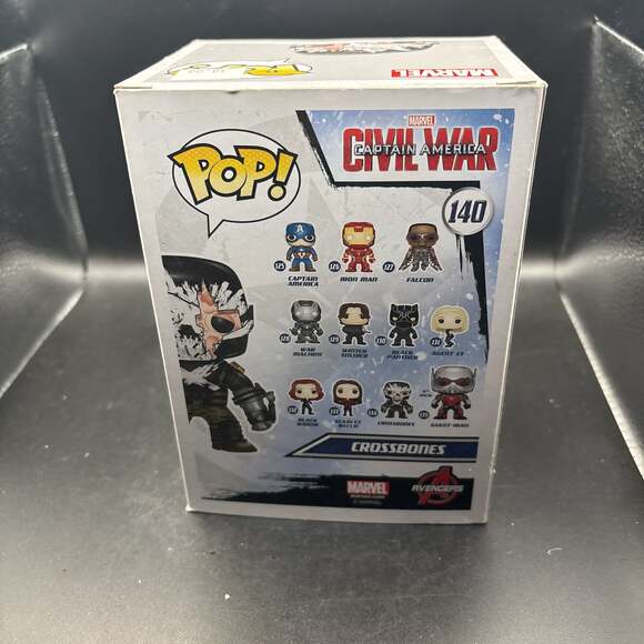 Funko Pop! Marvel Crossbones Battle Damage Civil War #140 Target Exclusive - Picture 4 of 5